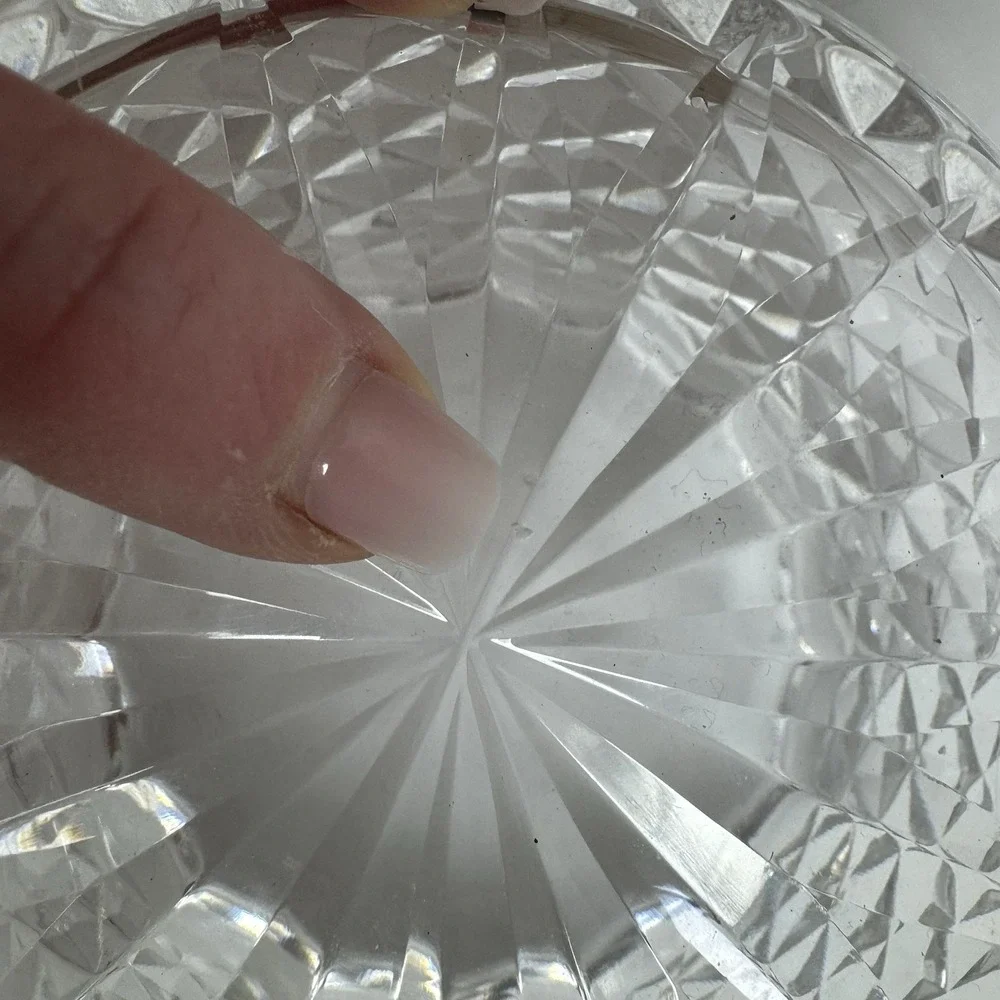 Waterford Ireland Crystal Alana Open Sugar‎ Bowl 4 Inches Wide Read VTG